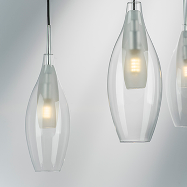 803021 Подвес PENTOLA 1х25W G9 ХРОМ/ПРОЗРАЧНЫЙ