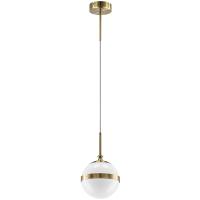 813111 Подвес GLOBO 1х40W E14 electroplating bronze/white