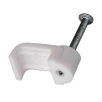 Крепеж кабеля плоский 10 х 3 мм, белый (упак. 50 шт)  REXANT