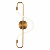 SL6102.301.10 Светильник настенный ST-Luce Латунь/Белый LED 1*10W 4000K SAGRATO