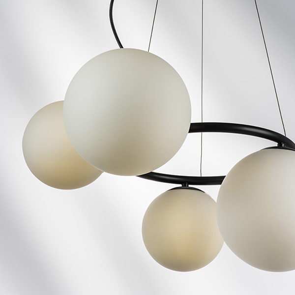 815057 Люстра GLOBO 5х40W G9 МАТОВЫЙ ЧЕРНЫЙ