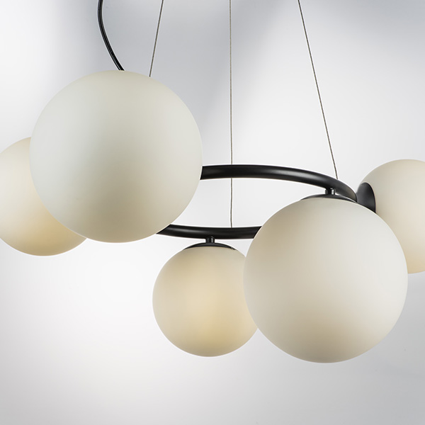 815057 Люстра GLOBO 5х40W G9 МАТОВЫЙ ЧЕРНЫЙ