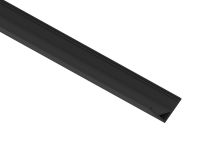 Угловой алюминиевый профиль,  16х16х2000. Цвет: Черный матовый, RAL9005,Серия:DN8ALE