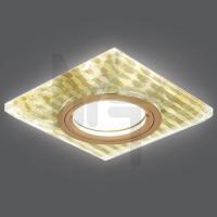 BL081 Светильник Gauss Backlight Квадрат. Золотые нити/Золото  Gu5.3  LED 2700K 1/40