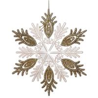 254586 Украшение новогоднее Снежинка  L12 5 W0 5 H12 5 см
