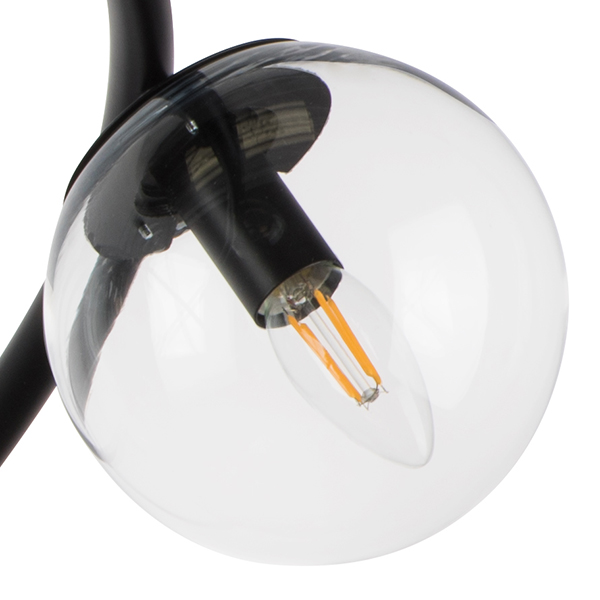 815410 Люстра CROCO 12х40W E14 ЧЕРНЫЙ МАТОВЫЙ