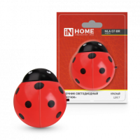 Ночник сд NLA 07-BR ЖУЧОК красный с выкл 230В IN HOME