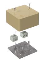 Коробка огнестойкая для кабель-канала 40-0460-FR6.0-4 Е15-Е120 RAL1001 85х85х45 (44 шт/кор) Промрукав