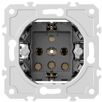 Механизм розетки Schuko с заземлением 16А 250В~ на винтах, серия DB