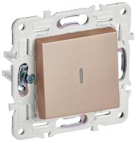 SKANDY Выключатель 1-клавишный с индикацией 10А SK-V07Sa песочный IEK