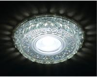 S389 CH хром/прозрачный хрусталь/MR16+3W(LED COLD)