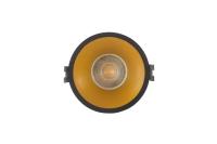 DK3026-BG Встраиваемый светильник, IP 20, 10 Вт, GU5.3, LED, черный/золотой, пластик