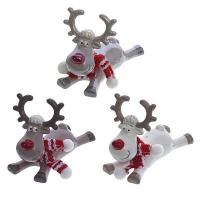 742795 Фигурка декоративная Олень  L7 5 W14 H10 см  3в.