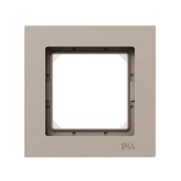 1 - местная рамка, IP44, кремовая, пластик Эпика EKF