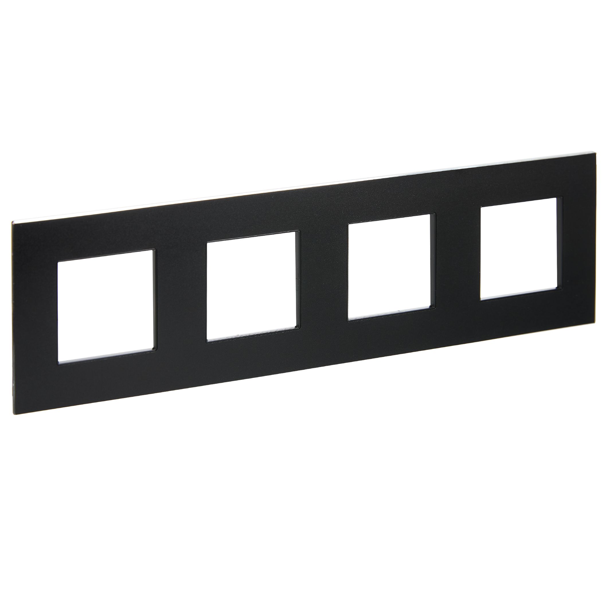 SKANDY Рамка 4-местная SK-F34Bl металл черный IEK