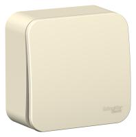 BLANCA О/У 1-клавишный ВЫКЛЮЧАТЕЛЬ (сх.1), 10А, 250В,МОЛОЧНЫЙ