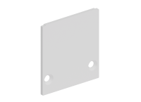 Боковая  глухая заглушка для профиля DN18506 Цвет:Белый матовый,RAL9003,Серия:DN8ALE