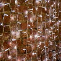 Гирлянда светодиодная Занавес 2х1,5м 300 LED БЕЛЫЙ белый ПВХ IP65 эффект мерцания 230В соединяется NEON-NIGHT нужен шнур 303-500-1