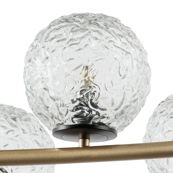 815283 Люстра BARI 8х10W(led) G9 ЗОЛОТО/ЧЕРНЫЙ МАТОВЫЙ