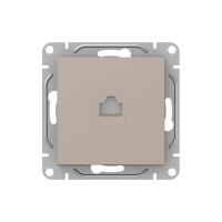 Механизм розетки RJ45 (cat5), кремовый Эпика EKF