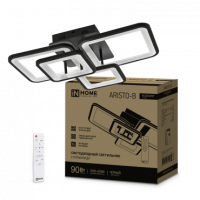 Светильник сд ELEGANT ARISTO-B 90Вт 230В 3000-6500K 7000Лм 535х370х151мм пульт ДУ черный IN HOME