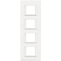 BT Axolute White Рамка 2+2+2+2 мод прямоугольная вертикальная