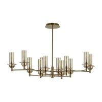 6554/12C CLASSI LN25 28 бронза/коньячный/металл/стекло Люстра потолочная E14 12*40W 220V MADONNA