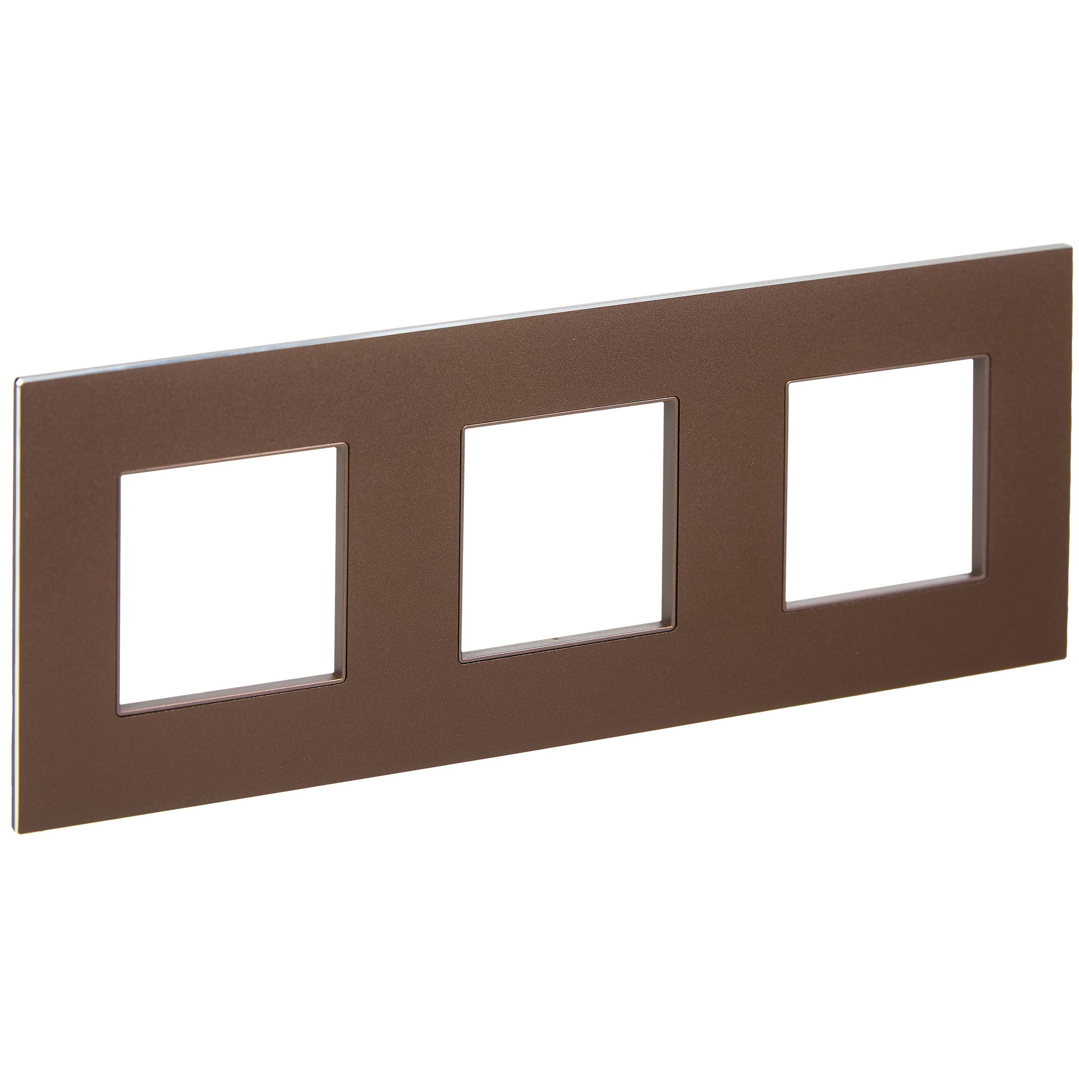SKANDY Рамка 3-местная SK-F33Br металл шоколад IEK