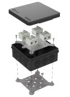 Коробка огнестойкая для о/п двухкомпонентная 60-0303-9005-FR10.0-8 Е15-Е120 RAL9005 100х100х40 (16 шт/кор) Промрукав