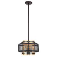8007/3 MODERNI LN25 251 черный/черный, золотой металл/металл, стекло Подвесной светильник Е14 3*40W 220V Zarina