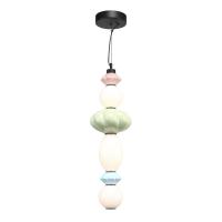 SL6134.433.01 Светильник подвесной ST-Luce черный/розовый, зеленый, синий, опаловый LED 1*24W 3000K FLORENTINI