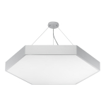 SPO-122-W-40K-066  Светильник LED ЭРА Geometria SPO-122-W-40K-066 Hexagon 66Вт 4000К 5300Лм IP40 800*800*80 белый подвесной