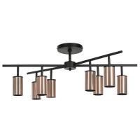 LR728308 Люстра RULLO 8х50W GU10 ЧЕРНЫЙ/МЕДЬ (571728+214430-8)