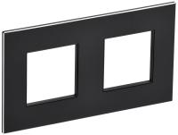 SKANDY Рамка 2-местная SK-F32Bl металл черный IEK