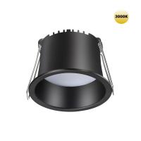 359233 SPOT NT23 282 черный Светильник встраиваемый светодиодный IP20 LED 6W 220V 360Лм 3000К TRAN