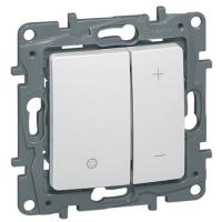 Legrand Etika Бел Светорегулятор нажимной  400Вт