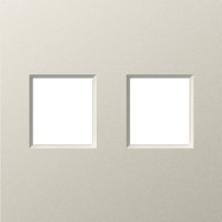 Накладка 2-я для розеток RJ45,TV,SAT, матовый кашемир, серия A07