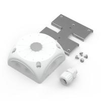 Коробка распределительная 60-0505-9003-П-ВМУ для видеокамер двухкомпонентная с мембранами белая 100х100х50 с пластиной и муфтой Промрукав