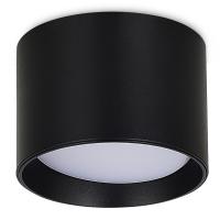 Светильник накладной, GX53, D85xH60мм, IP20, черный, без лампы