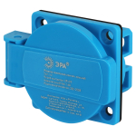 R(PAN)-16-2P-PE-IP54  Розетка ЭРА R(PAN)-16-2P-PE-IP54 панельная скрытая с крышкой 112 2Р+PЕ 16А 220В IP54