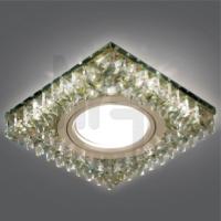 BL033 Светильник Gauss Backlight Квадрат. Шампань/Кристалл/Хром  Gu5.3  LED 2700K 1/40