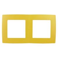 12-5002-21 ЭРА Рамка на 2 поста, Эра12, жёлтый (10/100/3600)
