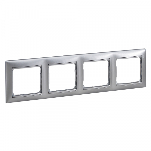Legrand Valena Алюминий Рамка 4-ая гориз