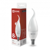 Лампа сд LED-СВЕЧА НА ВЕТРУ-VC 8Вт 230В Е14 4000К 760Лм IN HOME