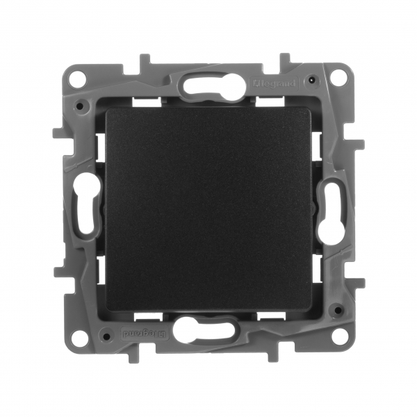 Legrand Etika Антрацит Выключатель 1-клавишный  авт.клеммы  10AX  250 В