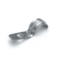 Скоба металлическая однолапковая усиленная противопожарная СМОУ d14-15 мм отв. d 6,5 мм (100шт/2000шт уп/кор) Промрукав