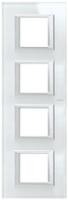 BT Axolute Whice Рамка 2+2+2+2 мод прямоугольная (надпись вертикально)