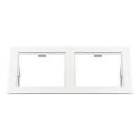 214526 Рамка DOMINO Double QUADRO MR16 БЕЛЫЙ