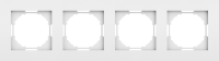 Рамка 4-я, матовый белый, серия A07