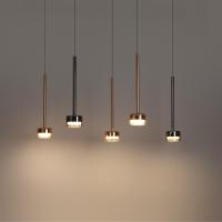 7152/10L HIGHTECH ODL26 347 Подвесной светильник медь/янтарное стекло/металл IP20 LED 10W 3000K 220V LASLO